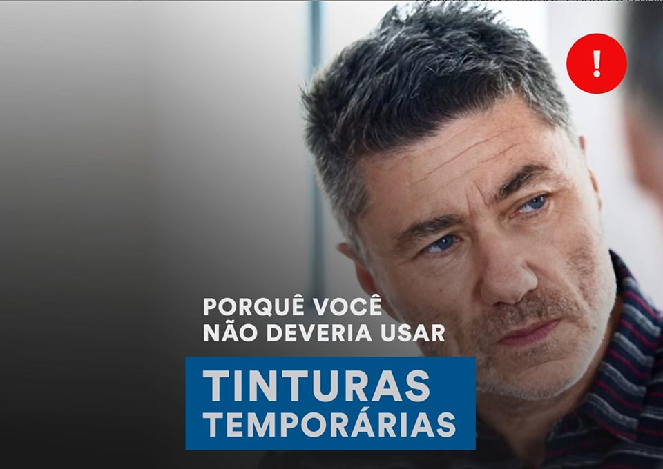Risco de usar tinturas temporárias para cabelo